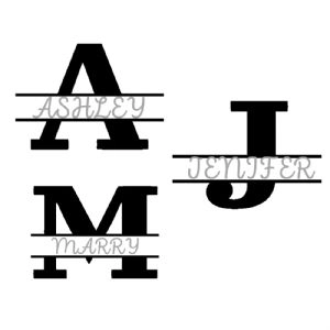 Monogram Alphabet Font