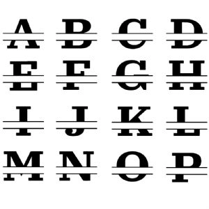 Monogram Alphabet Font
