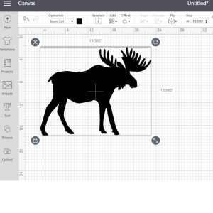 Moose Silhouette SVG Design, Moose Vector Instant Download Moose Silhouette