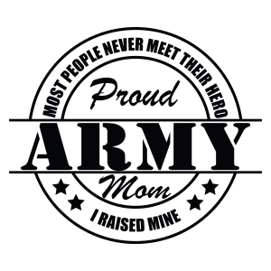 Proud Army Mom SVG, US Military SVG File Veterans Day SVG