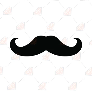 Moustache SVG, Silhouette & Cut Files Svg
