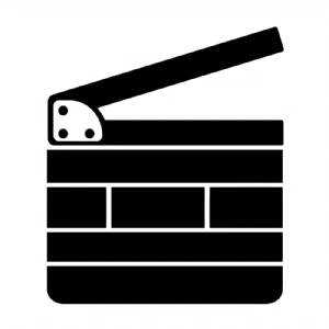 Movie Clapboard SVG, Movie Clipart Files Instant Download Vector Illustration