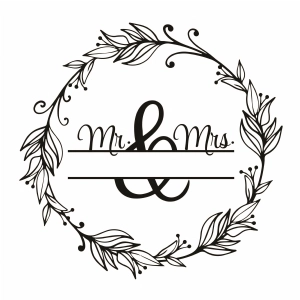 Mr and Mrs SVG, Mr and Mrs Instant Download Wedding SVG