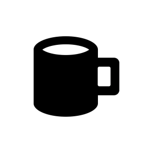 Mug Icon SVG Clipart File, Coffee Mug SVG Instant Download Coffee and Tea SVG