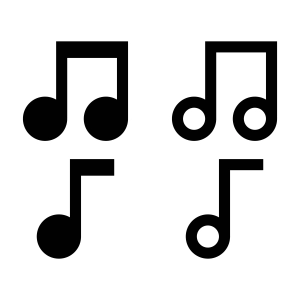 Music Note SVG & PNG Clipart Files Icon SVG
