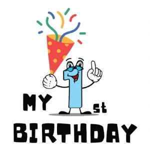 My First Birthday SVG Vector File, My First Birthday Cut Files Instant Download Birthday SVG