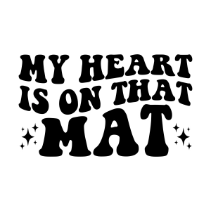 My Heart Is On That Mat SVG, Wrestling SVG Wrestling SVG