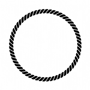 Nautical Circle Rope SVG Cut File, Nautical Rope Circle Vector Files Vector Illustration