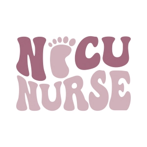 Nicu Nurse with Baby Leg SVG, Neonatal Nurse SVG Nurse SVG