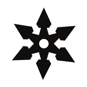 Ninja Star Shuriken SVG, Shuriken Vector, Throwing Star SVG Vector Objects