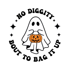 No Diggity Bout To Bag It Up SVG, Halloween SVG Shirt PNG Halloween SVG