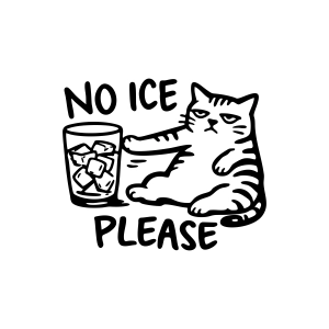 No Ice Please Cat SVG Svg