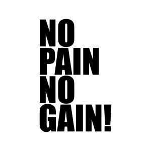 No Pain No Gain SVG Cut File, Instant Download Fitness SVG