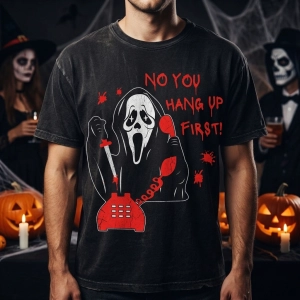 No You Hang Up First SVG, Scream Cut File