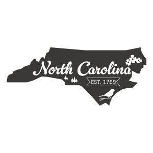 North Carolina State SVG Design, Vector Files USA SVG