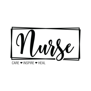 Nurse Care Inspire Heal SVG, Nurse Life SVG Nurse SVG