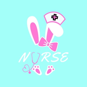 Bunny Easter Nurse SVG Bunnies SVG