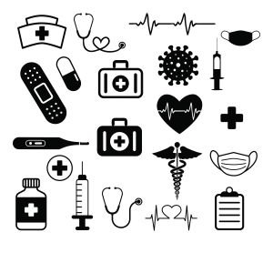 Nurse Medical Tools Bundle SVG, Icons For Instant Download Nurse SVG