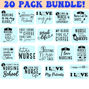 Nurse SVG Bundle, 20 Nurse SVG Files Nurse SVG