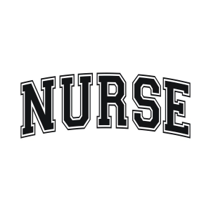 Nurse SVG with Varsity Font, Nurse Shirt SVG Nurse SVG
