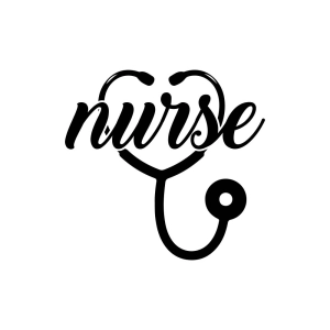 Nurse with Stethoscope SVG File, Nurse SVG Cut File Nurse SVG