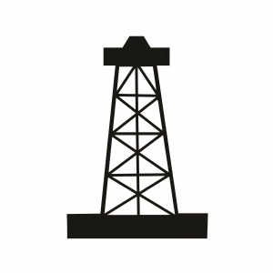 Oilfield SVG Cut and Clipart File, Oilfield Vector Instant Download Vector Illustration