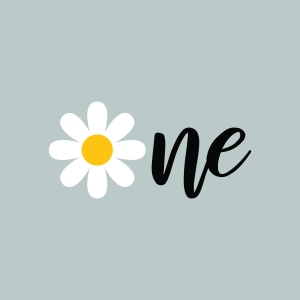 One SVG with Daisy Flower, Girl First Birthday SVG Daisy SVG