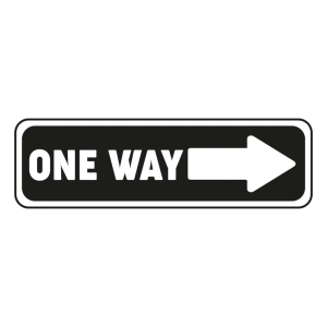 One Way Street Sign SVG Cut File Street Signs