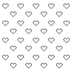 Outline Heart Pattern SVG Cut File Geometric Patterns