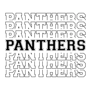 Panthers SVG Cut File, Panthers Instant Download Football SVG