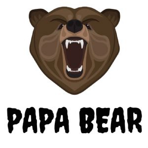 Papa Bear SVG, Father's Day Cutfile Instant Download Bear SVG