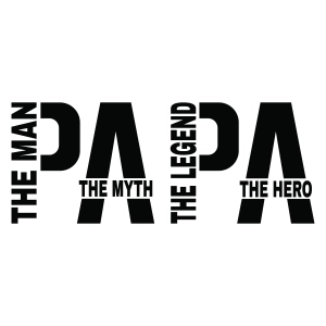Papa The Man The Myth The Legend SVG, Papa SVG Dad SVG