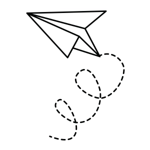 Paper Airplane SVG Cut, Paper Airplane Clipart Files Airplane SVG