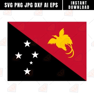 Papua New Guinea Flag SVG Svg