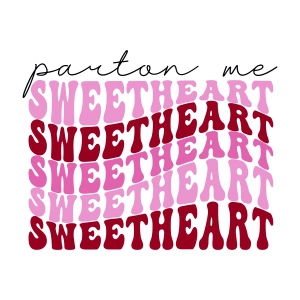 PartOn Me Sweetheart SVG, Retro Love SVG Vector Files Love SVG