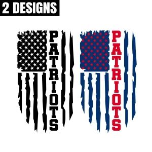 Patriots American Flag SVG, Football Svg