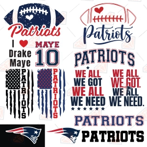 Patriots Football SVG Bundle, New England Patriots