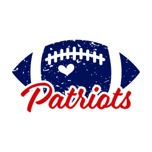 Patriots SVG Distressed, Football Ball Svg