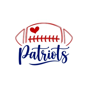 Patriots SVG with Football Ball Svg