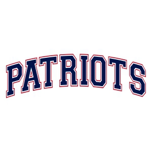 Patriots SVG with Varsity Font Svg