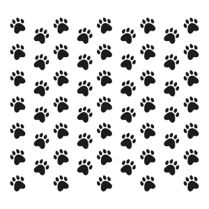 Paw Print Pattern SVG, Paw Template Vector Files Pets SVG