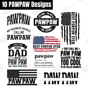 Pawpaw SVG Bundle, Grandpa SVG Files