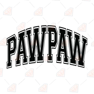 Pawpaw SVG with Varsity Font