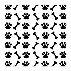 Paw Bone Pattern SVG, Paws and Bones SVG Print Background Patterns