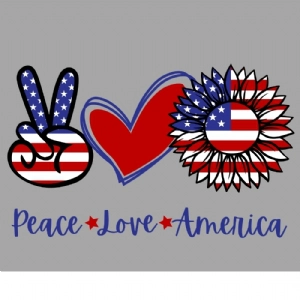 Peace Love America SVG | 4th Of July SVG 4th Of July SVG