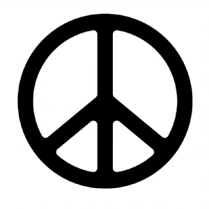 Peace Sign SVG Vector Files, Peace Sign Cut Files Symbols