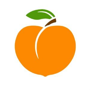 Peach SVG, Peach Cut File and Clipart Fruits and Vegetables SVG