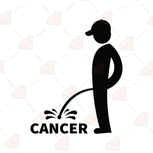 Peeing on Cancer SVG
