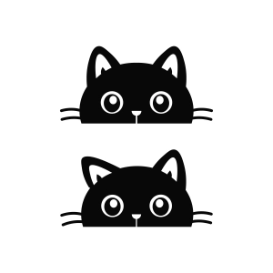 Peeking Cats SVG Cut Files Cat SVG