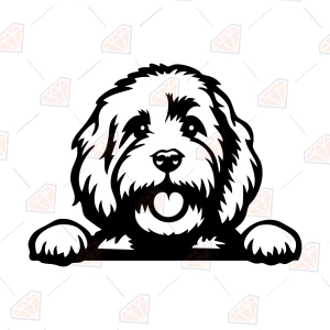 Peeking Cavachon SVG – Peeking Dog Cut File
